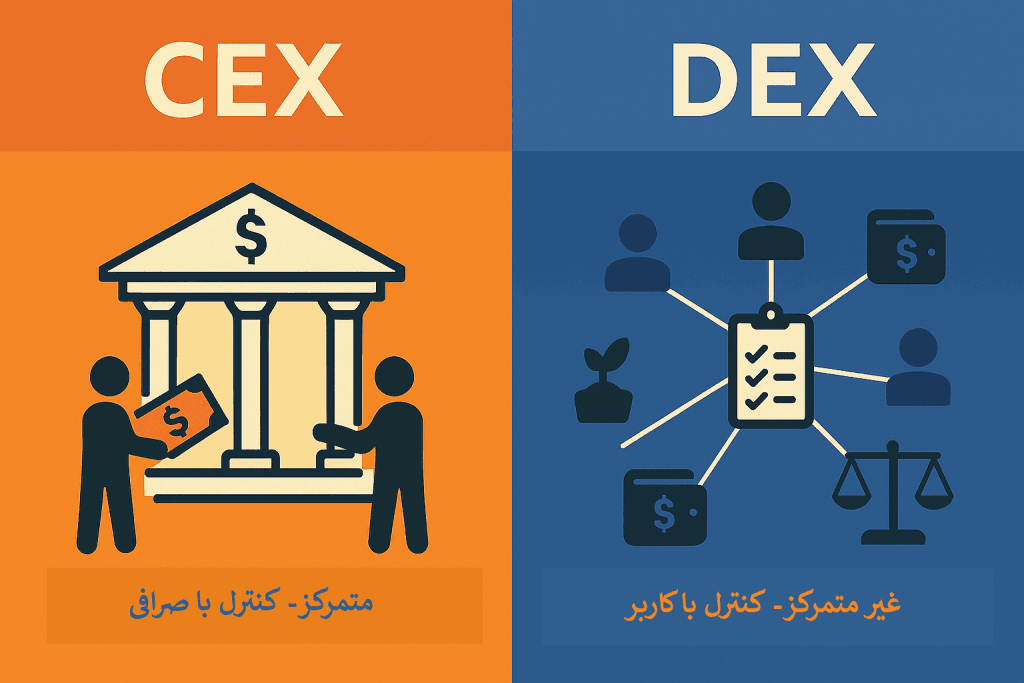 صرافی متمرکز و غیر متمرکز