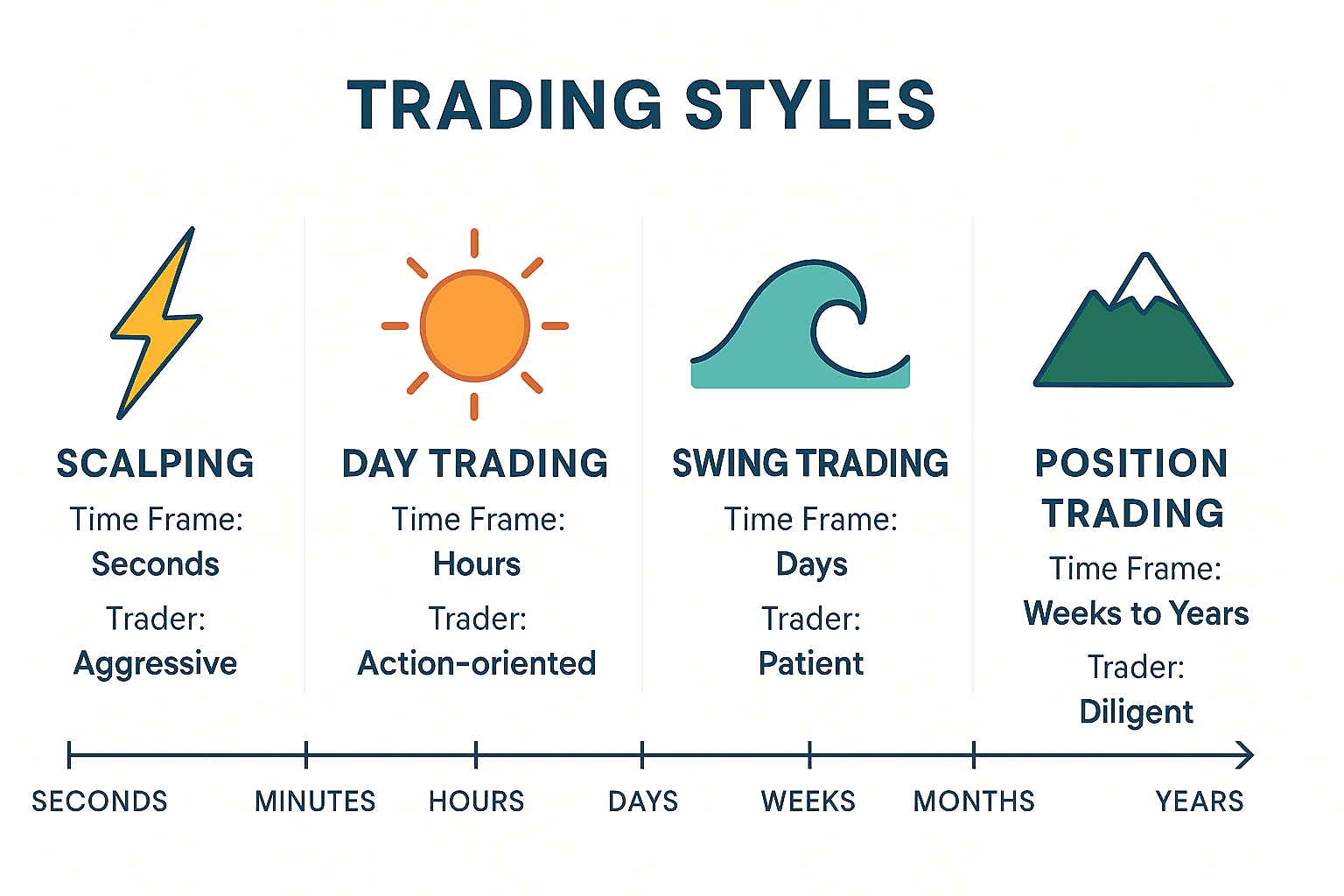 مقایسه سبکهای معاملاتی